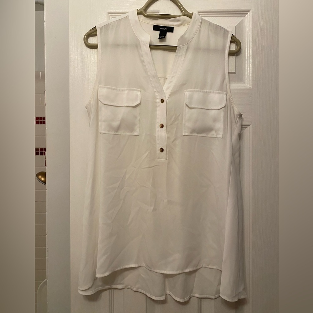 White Sleeveless Women's Top